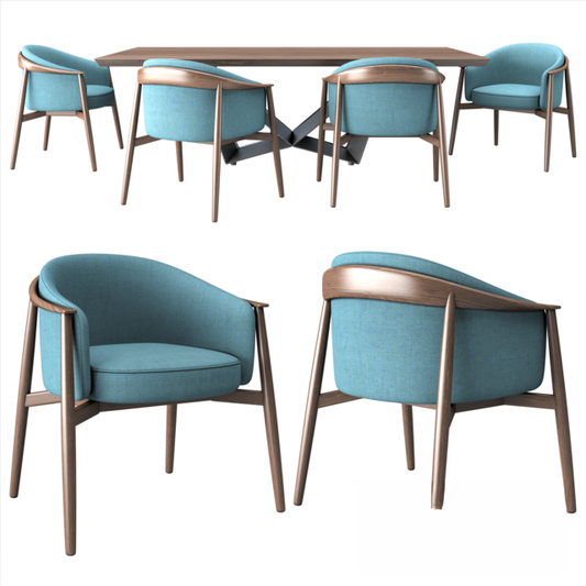 Modern Blue Chair singlesofa