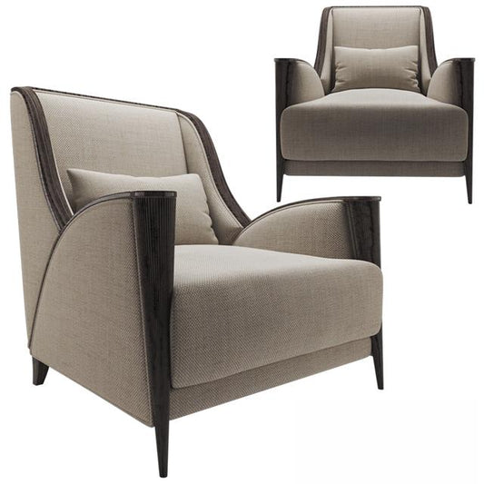 Modern Chair Dark Trim singlesofa
