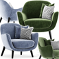 Velvet Modern Chair singlesofa