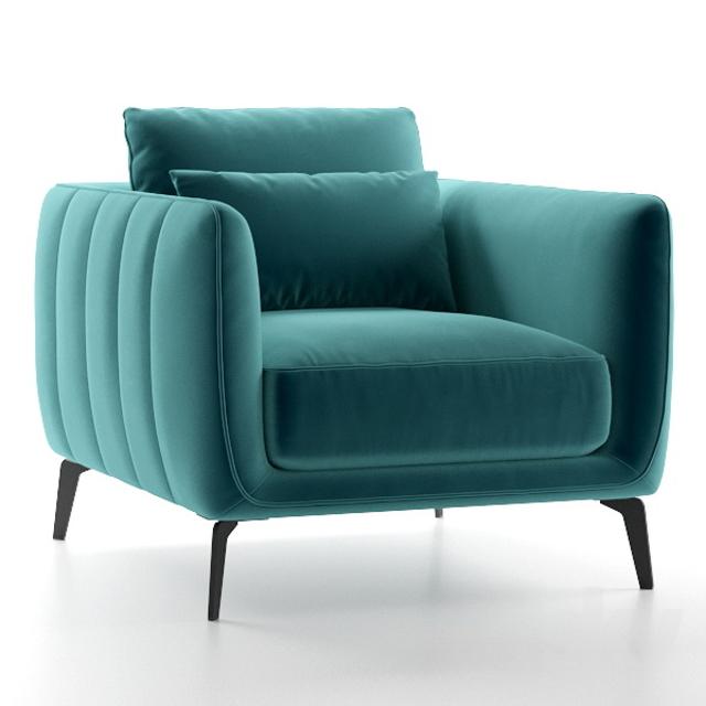 Turquoise Modern Sofa singlesofa