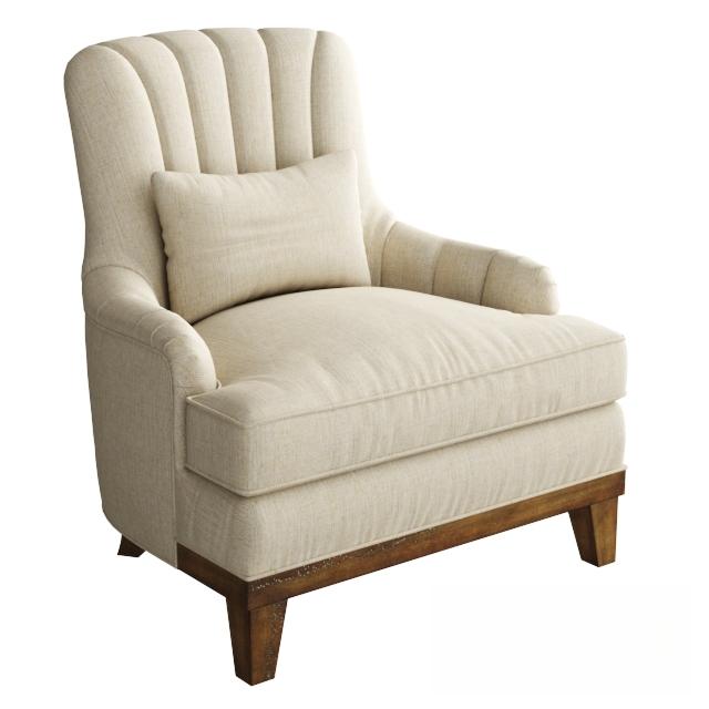 Beige Tufted Armchair singlesofa