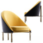 Yellow Black Modern singlesofa