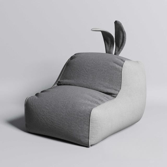 Gray Bunny Chair singlesofa