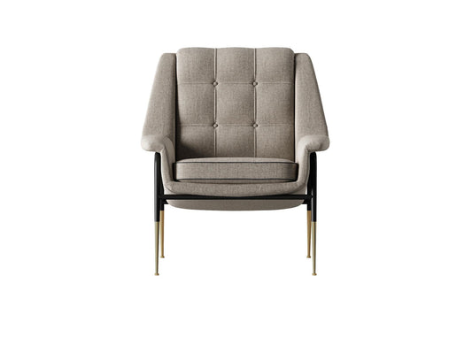 Velvet Upholstered Modern singlesofa