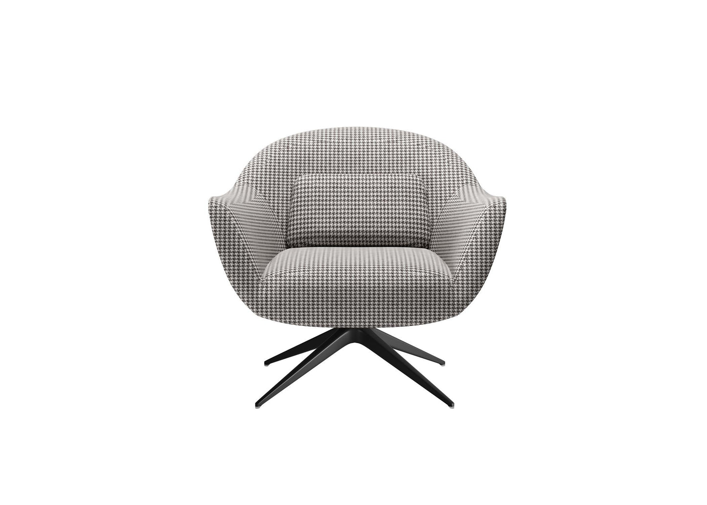 Grey Curved Chair singlesofa