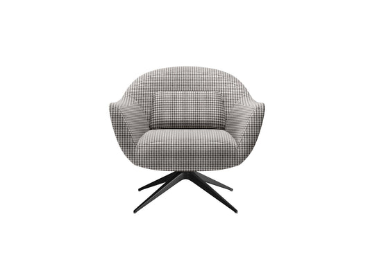 Grey Curved Chair singlesofa