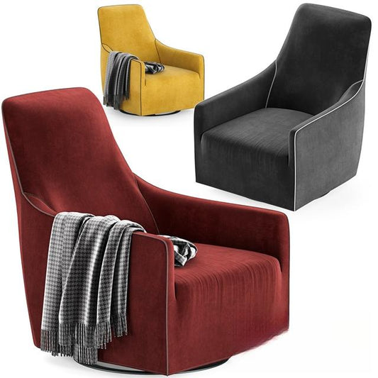 Modern Velvet Armchair singlesofa