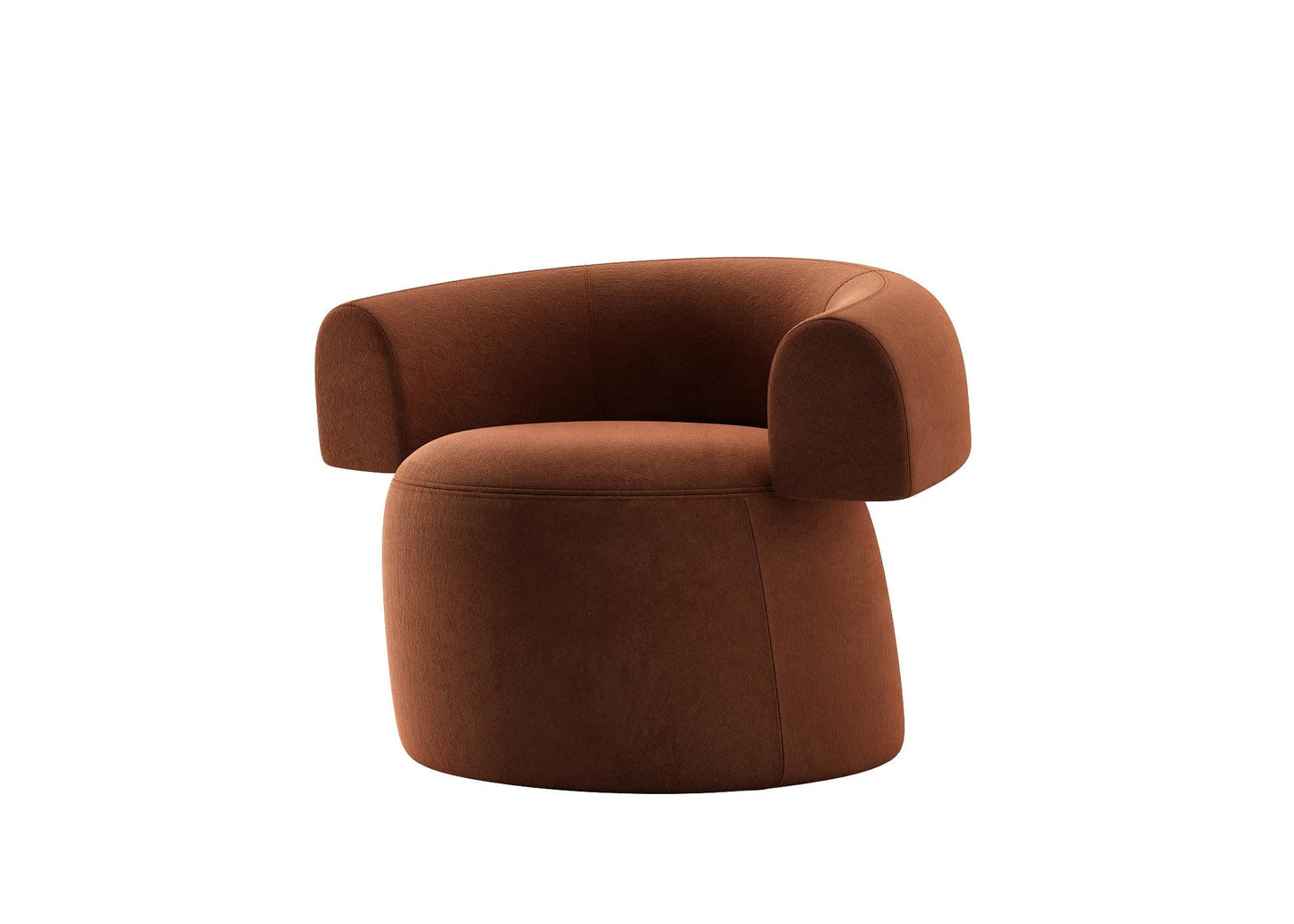 Brown Round Chair singlesofa