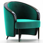 Green Velvet Modern singlesofa