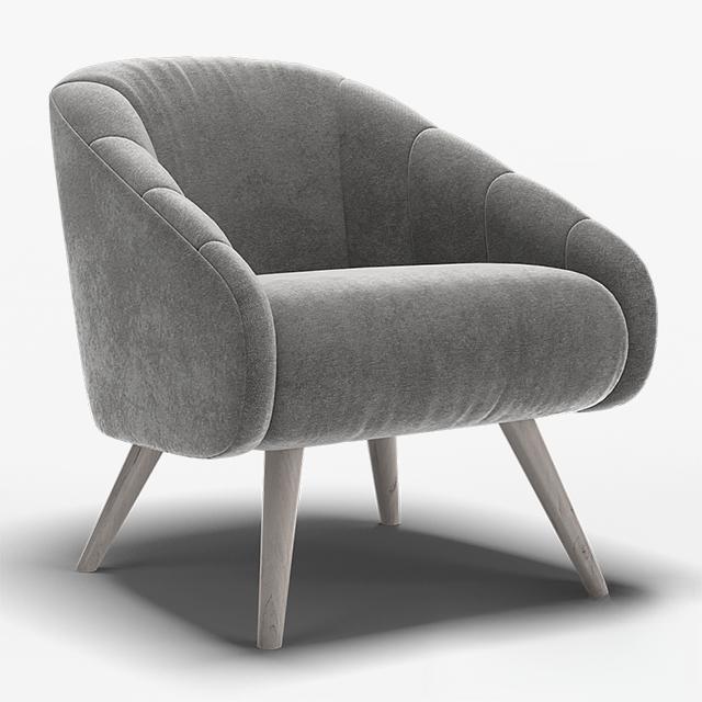 Grey Modern Chair singlesofa