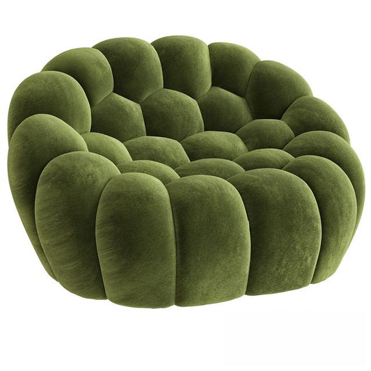 Green Round Sofa singlesofa