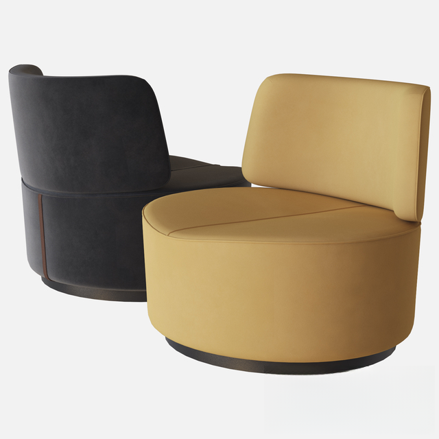 Round Soft Modern singlesofa