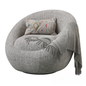 Round Gray Modern singlesofa