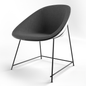 Modern Black Chair singlesofa
