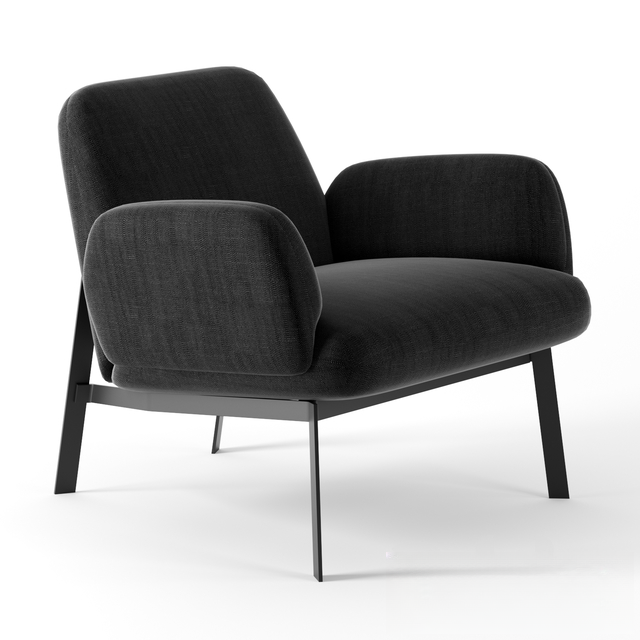 Modern Black Chair singlesofa