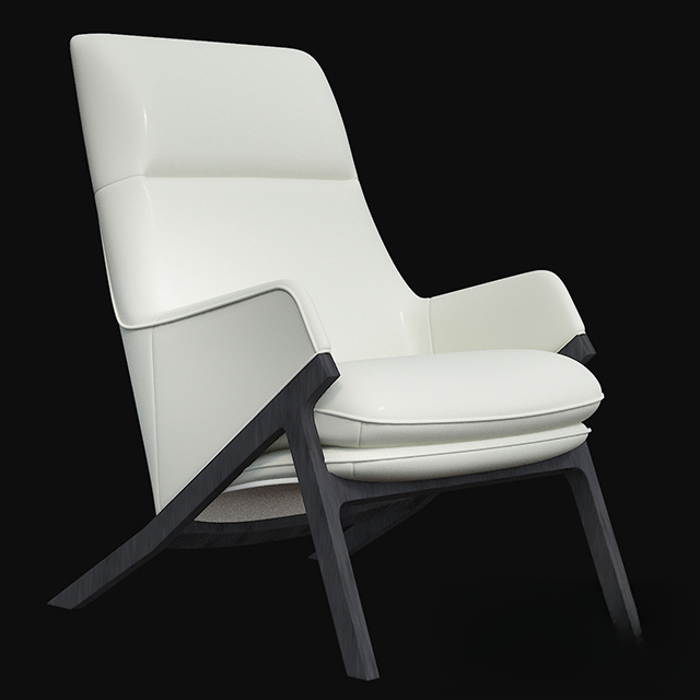 White Modern Chair singlesofa