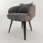 Grey Modern Chair singlesofa