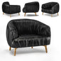 Black Velvet Modern singlesofa