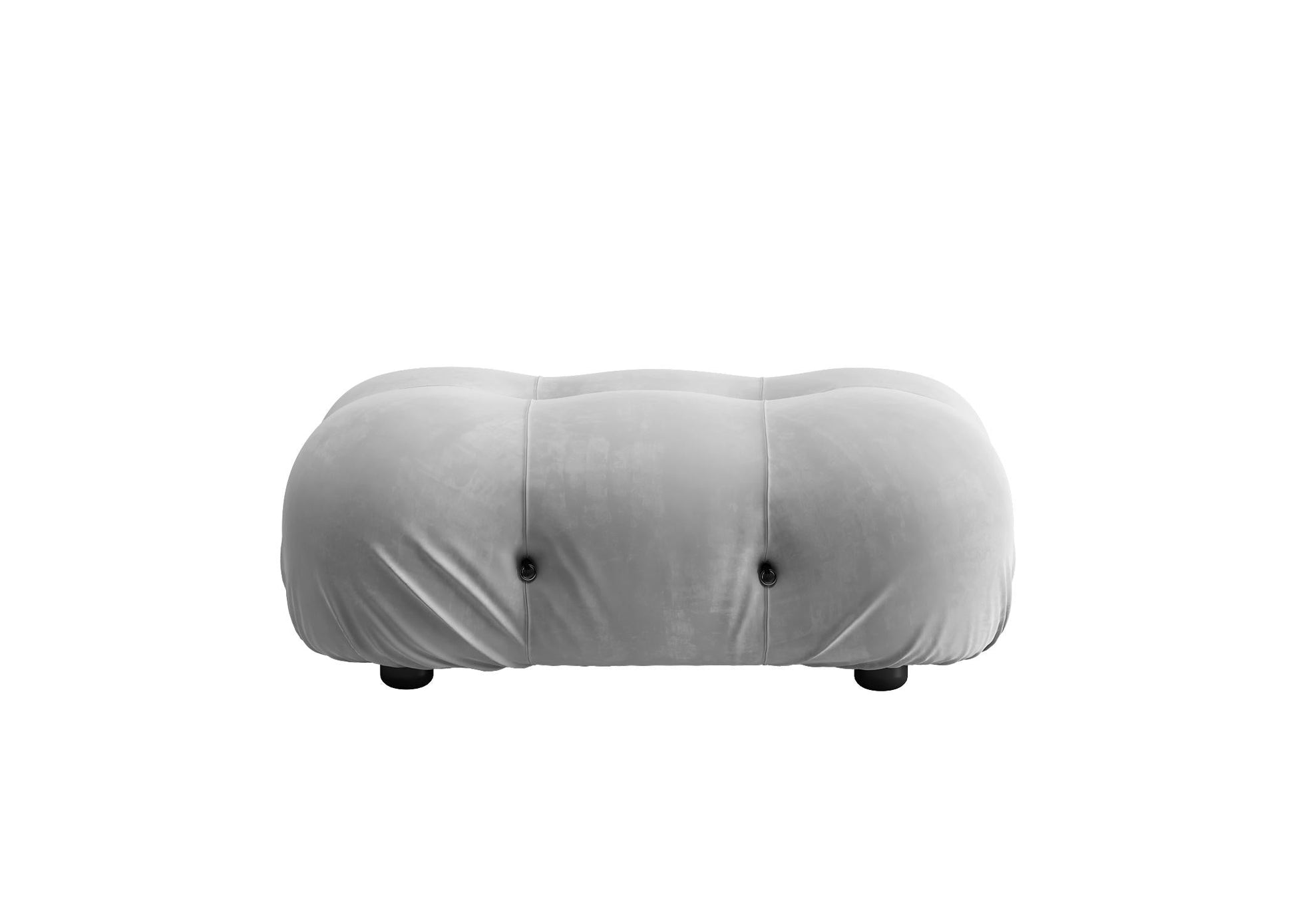 Grey Buttoned Ottoman singlesofa