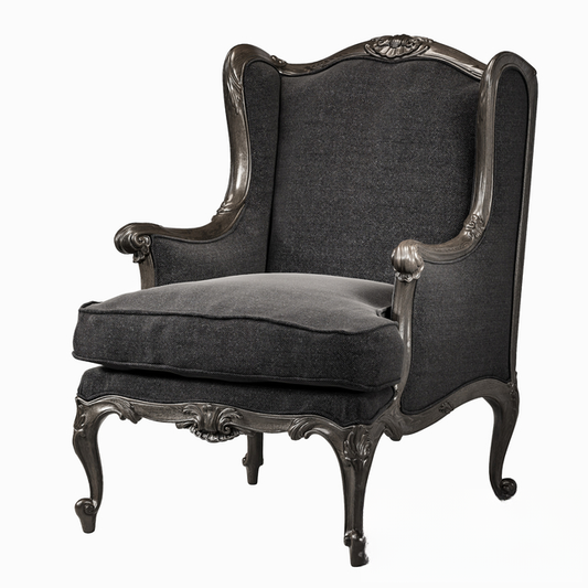 Classic Dark Gray Armchair singlesofa