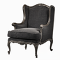 Classic Dark Gray Armchair singlesofa