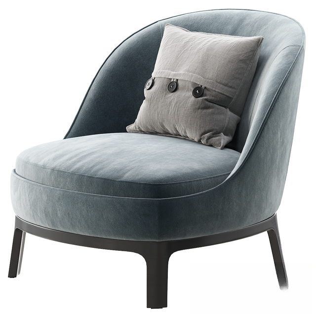 Grey Velvet Chair singlesofa