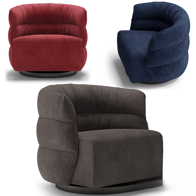 Modern Curved Armchair singlesofa