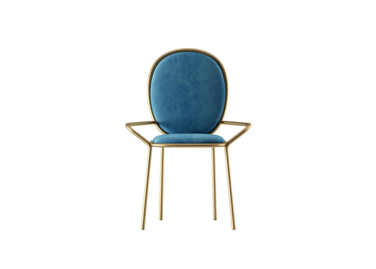 Blue Velvet Chair singlesofa