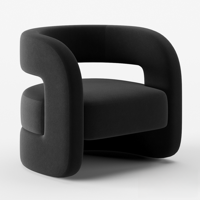Modern Black Chair singlesofa