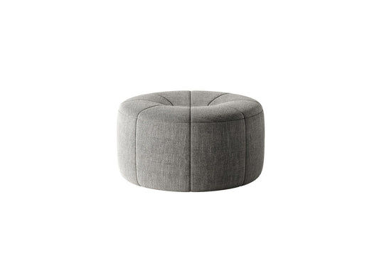 Grey Round Ottoman singlesofa