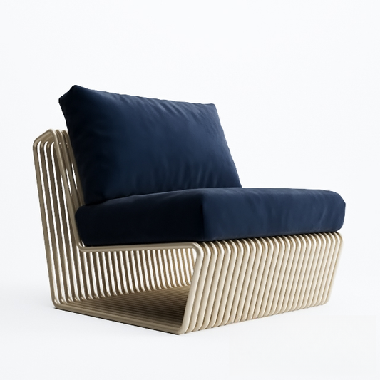 Modern Striped Chair singlesofa