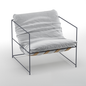 Modern Metal Gray singlesofa