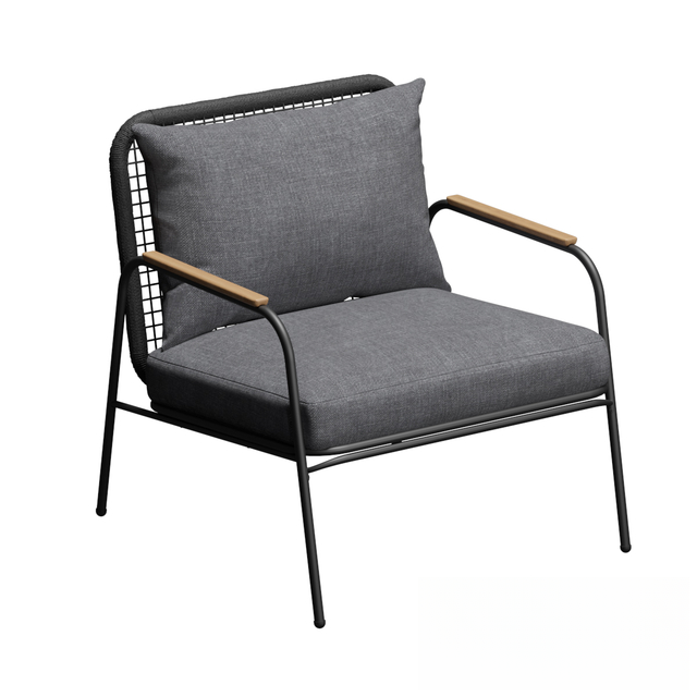 Grey Metal Chair singlesofa