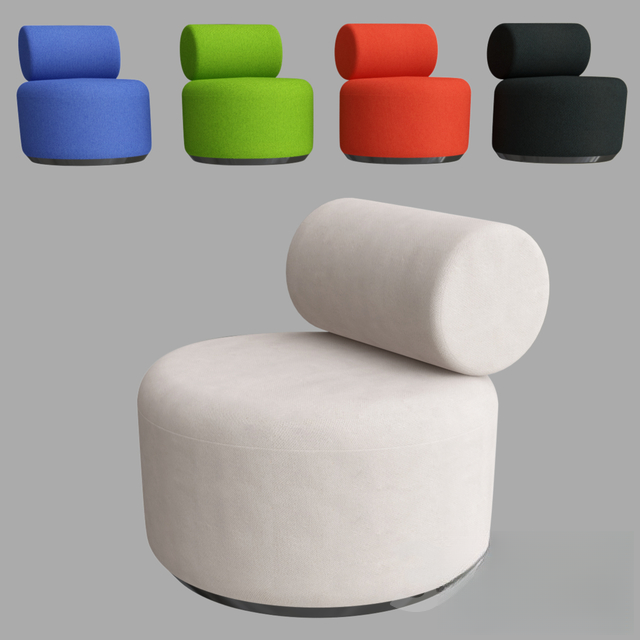 Round Modern Colorful singlesofa