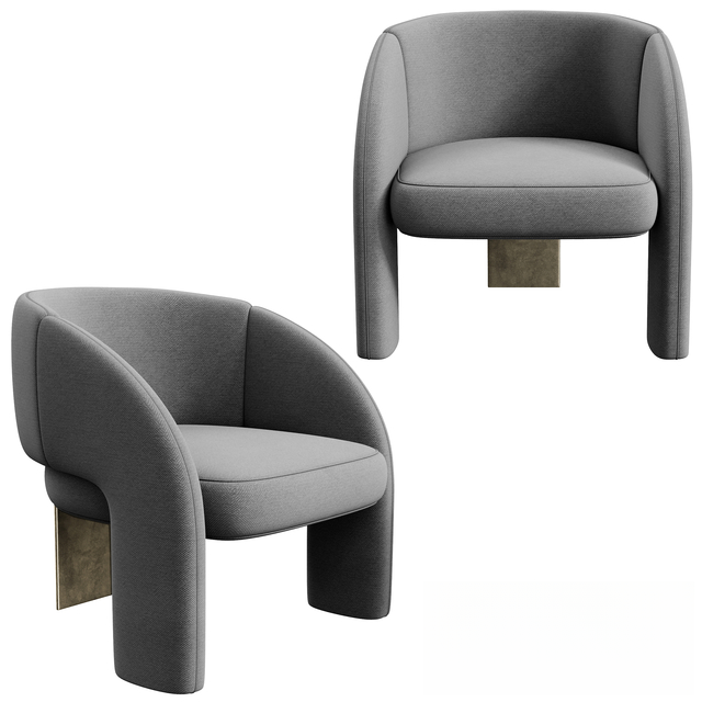 Grey modern chair singlesofa