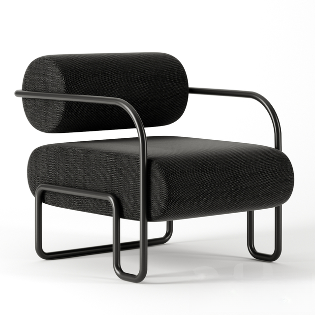 Modern Black Armchair singlesofa