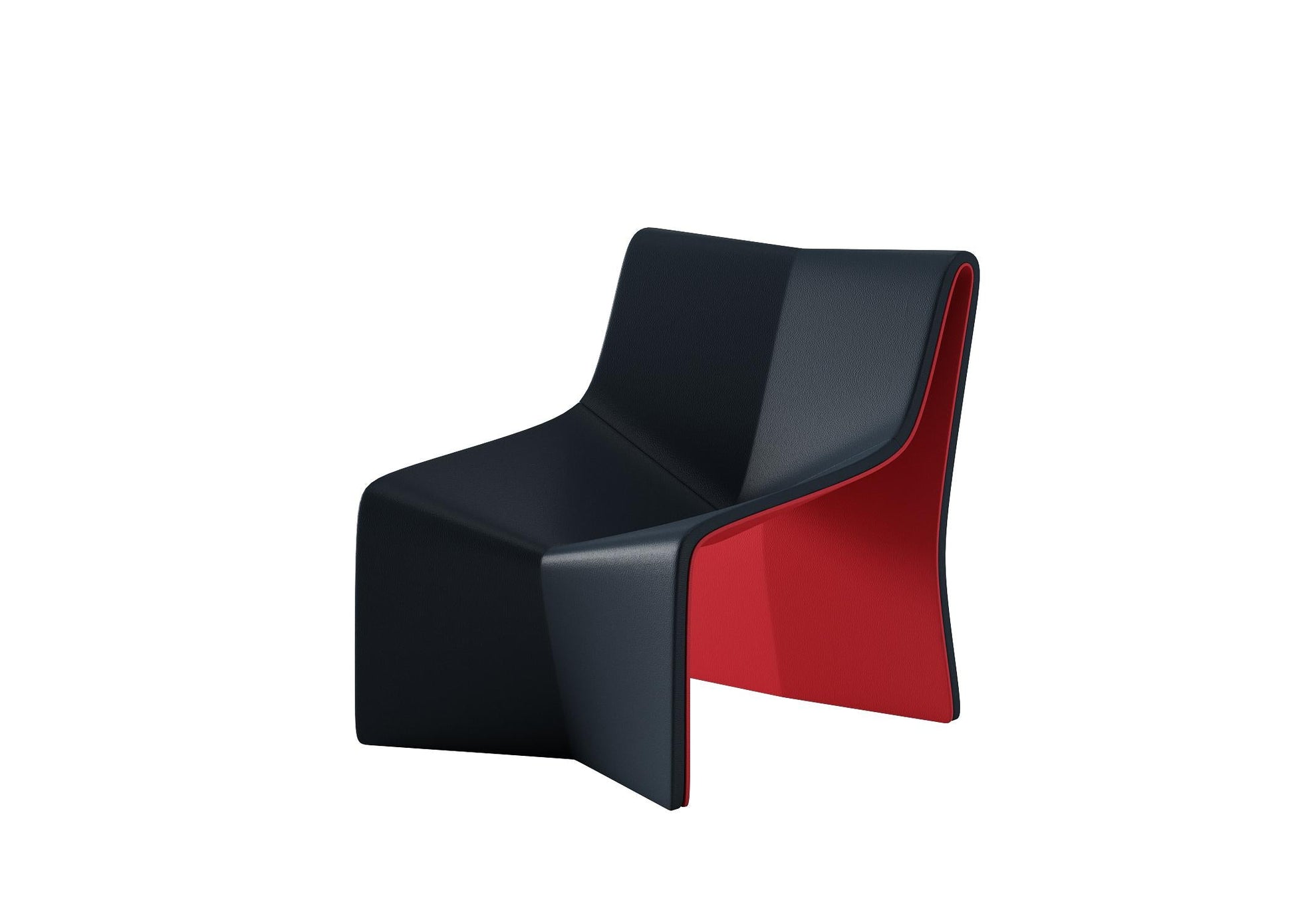 Modern Black Red singlesofa