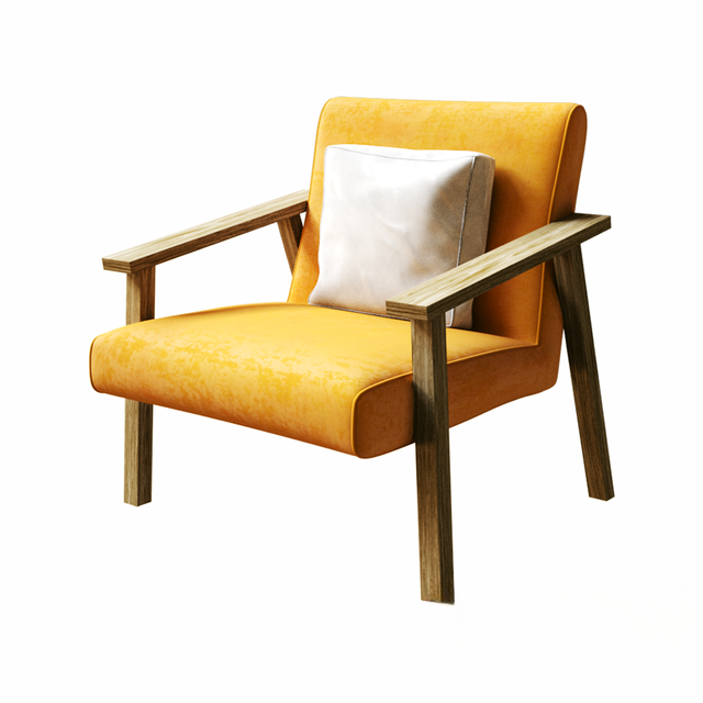 Orange Modern Chair singlesofa