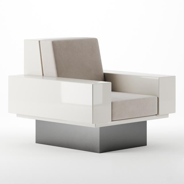 Modern White Chair singlesofa