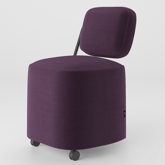 Purple Round Chair singlesofa
