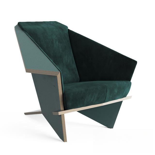 Geometric Modern Chair singlesofa
