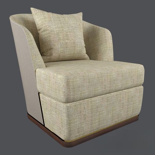 Modern Armchair Linen singlesofa