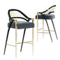 Modern Bar Chair Black Gold singlesofa