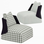 Modern Geometric Armchair singlesofa