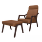 Brown Leather Armchair singlesofa