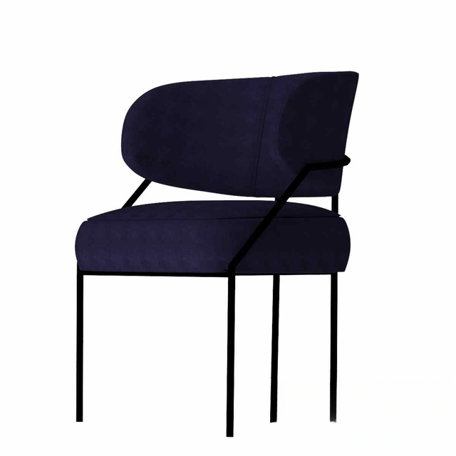 Modern Dark Blue Chair singlesofa
