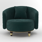 Green Velvet Modern singlesofa