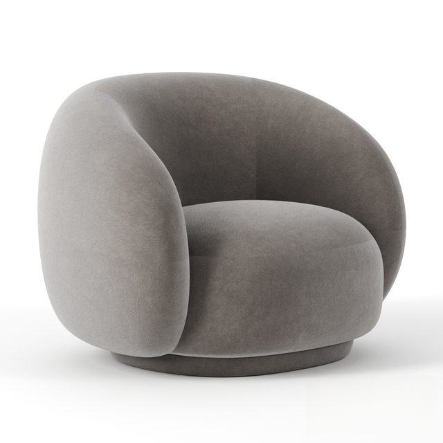 Grey Round Chair singlesofa