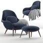 Navy Blue Modern Chair singlesofa