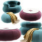 Round Modern Furniture singlesofa